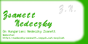 zsanett nedeczky business card